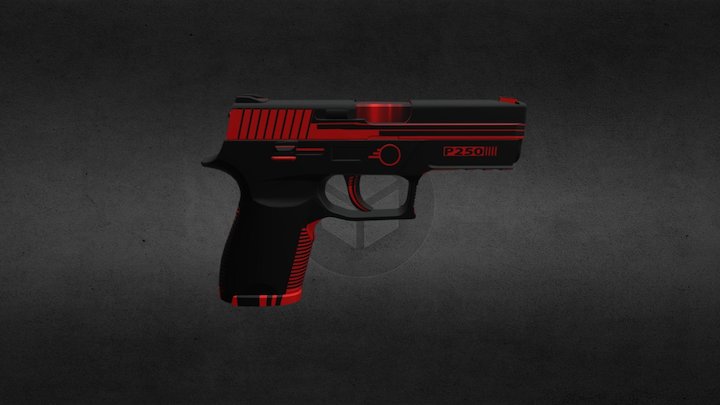 P250 _ ProtocolRed 3D Model