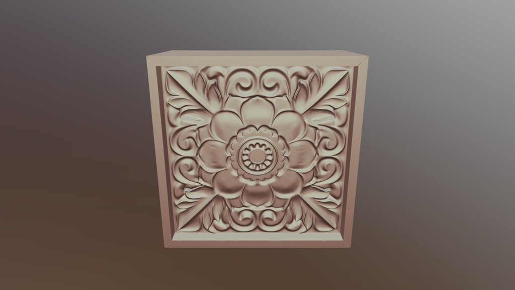 Floral Rosette  Moule 001