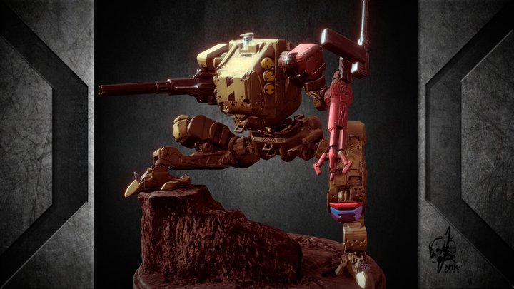 Mech Toad (Light Battle Suit) 3D Model