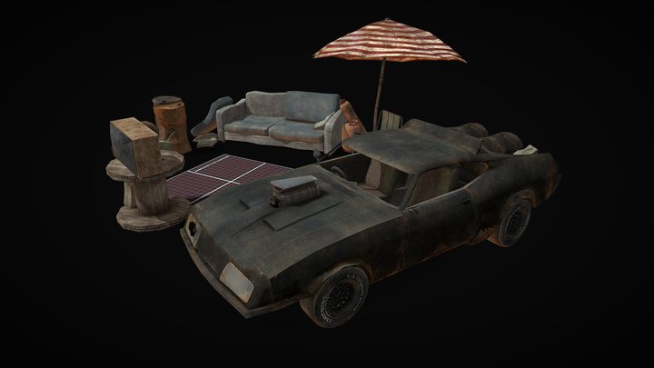 DAE 5 Finished Props - Rustborn 3D Model