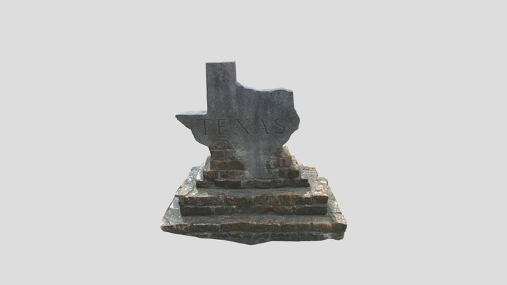 Texas Statue 3D Model
