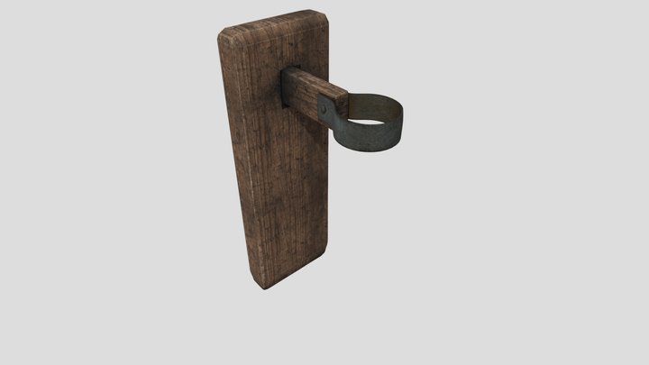 holder for torch_mid-poly 3D Model