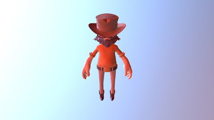 My take on sculpting Wrangler character 3D Model