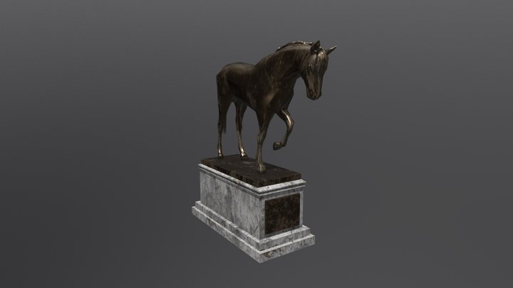 Horse Statue 3D Model