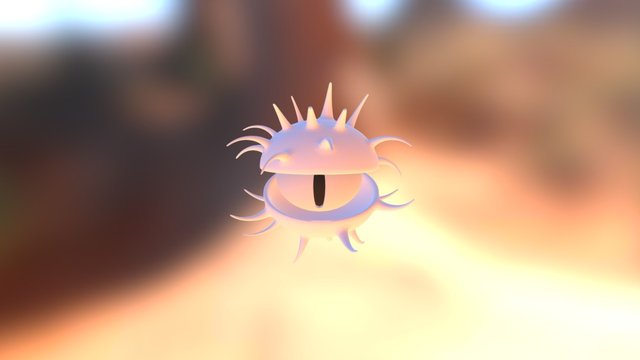 Eye Virus 3D Model