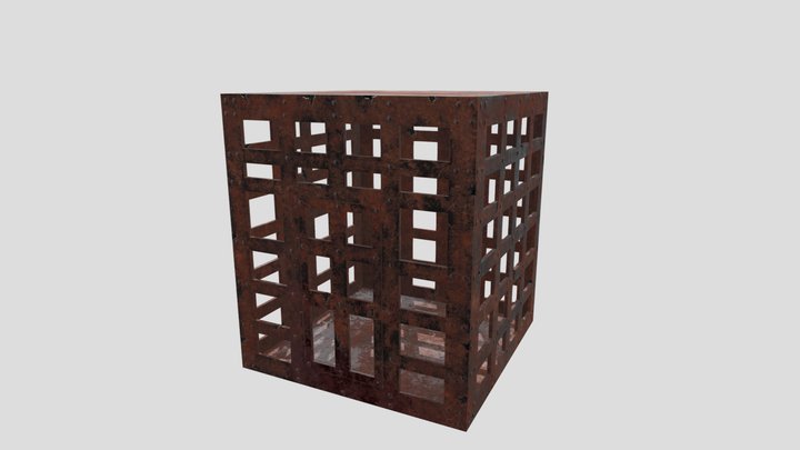 Rusty Steel Cell 3D Model
