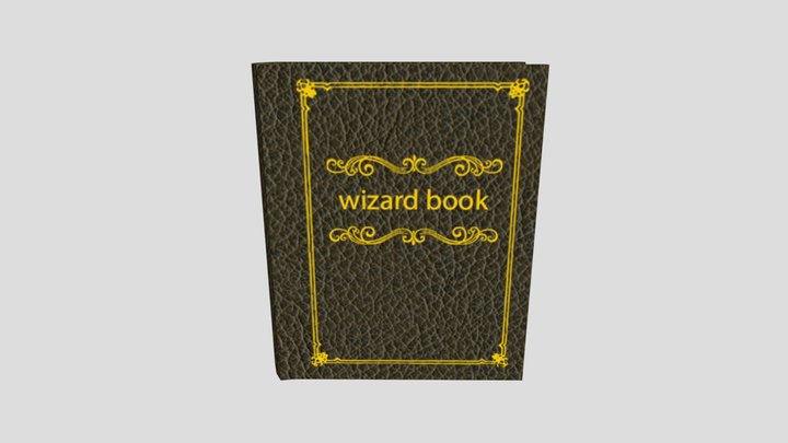 Wizard Book Export 3D Model
