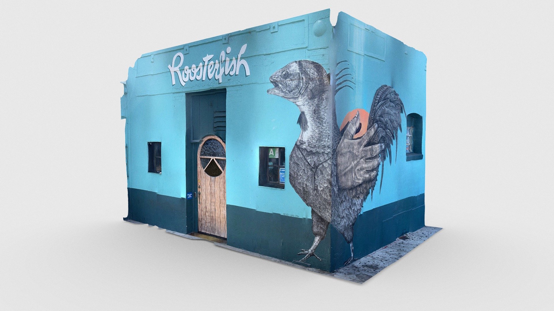 Mural in Los Angeles - Roosterfish