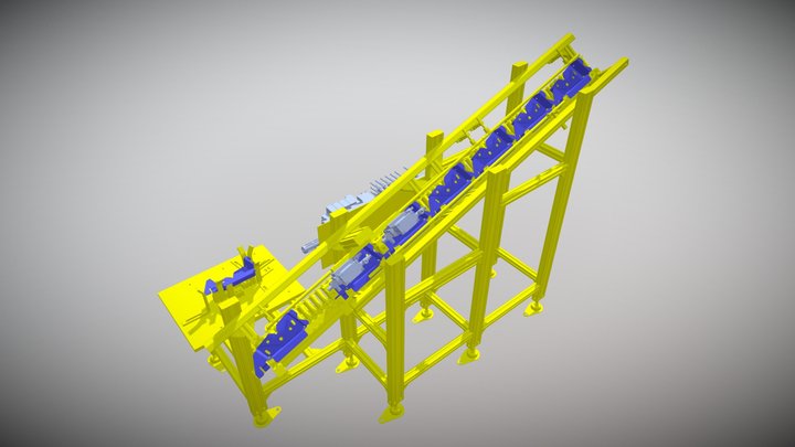 Roller Conveyor 3D Model