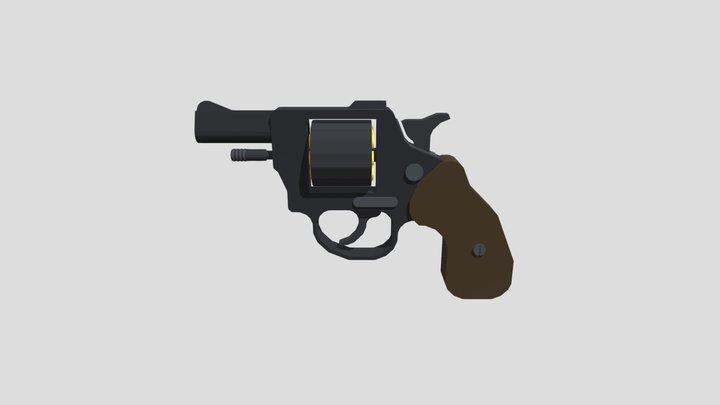 Revolver short barrel 3D Model