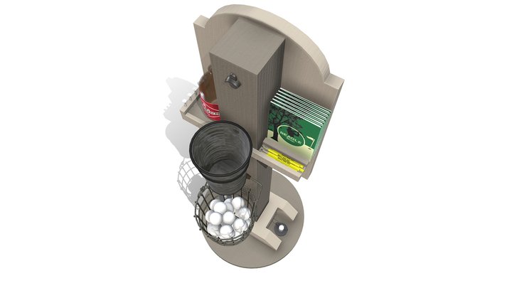 BR GOLF SIGN 3D Model