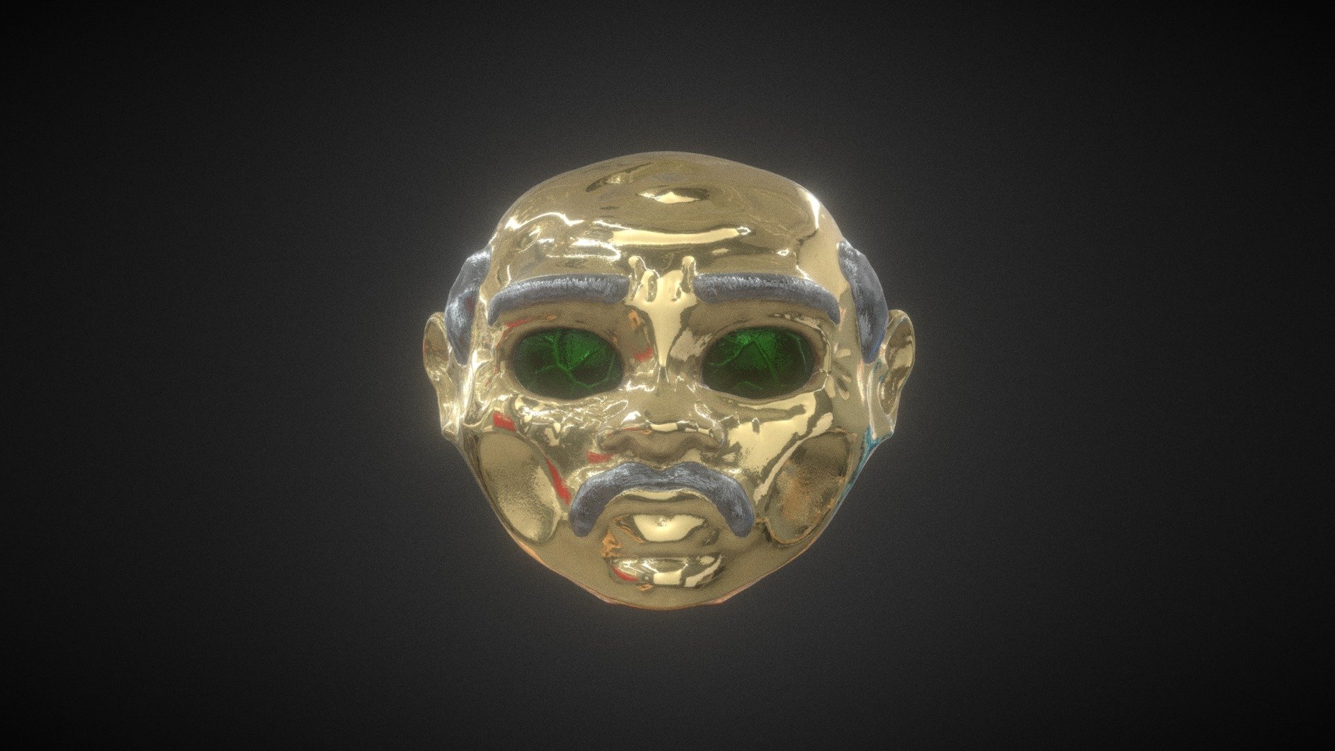 Gold Grandfather Head
