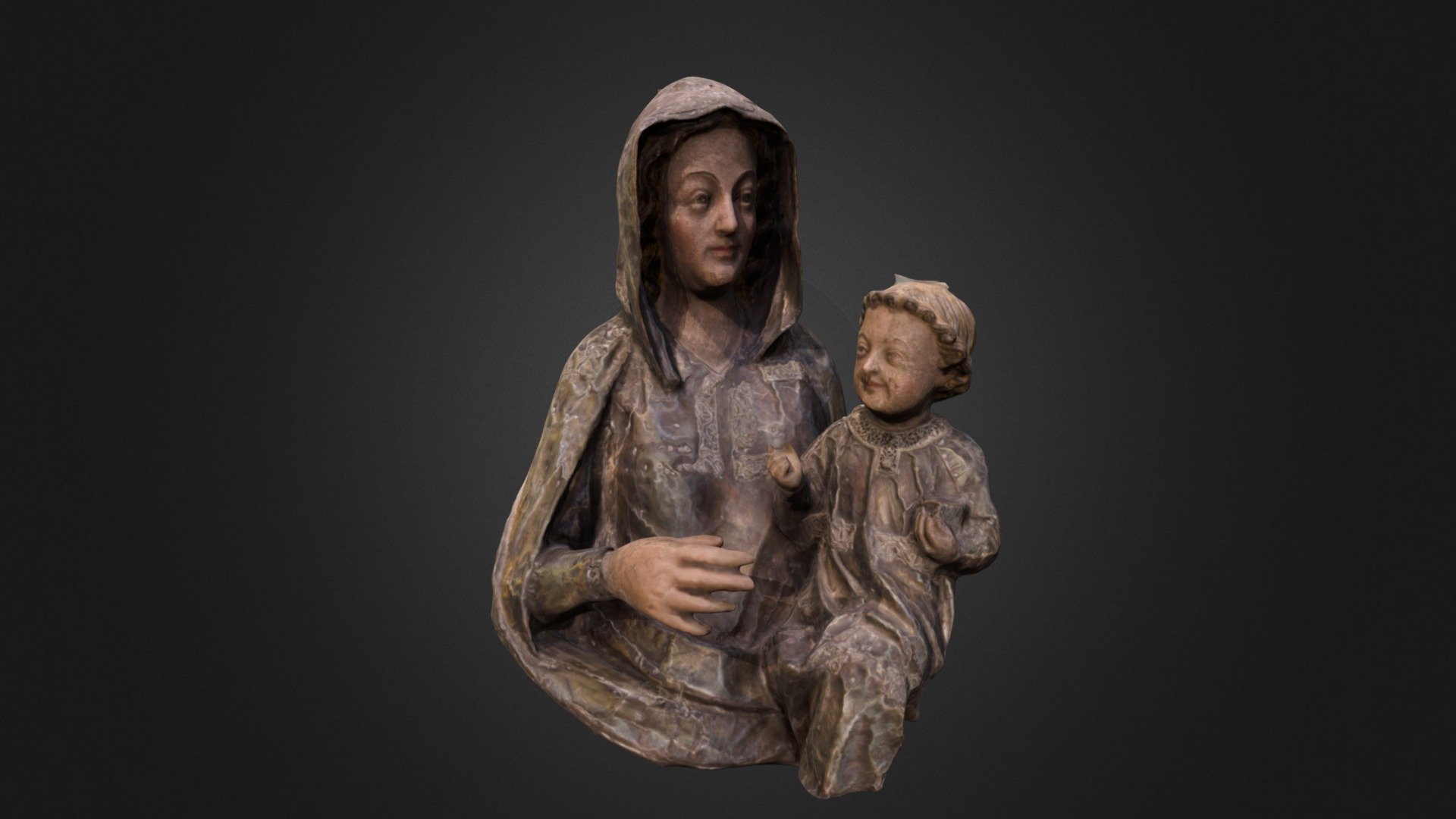 Virgen de Huerta. Sin restauración