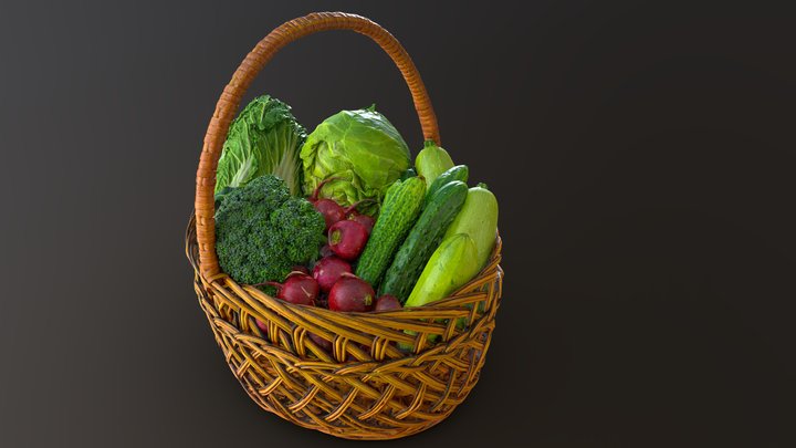 Vegetable set 3D Model