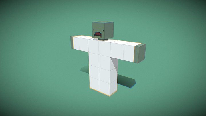 Unturned Zombie 3D Model