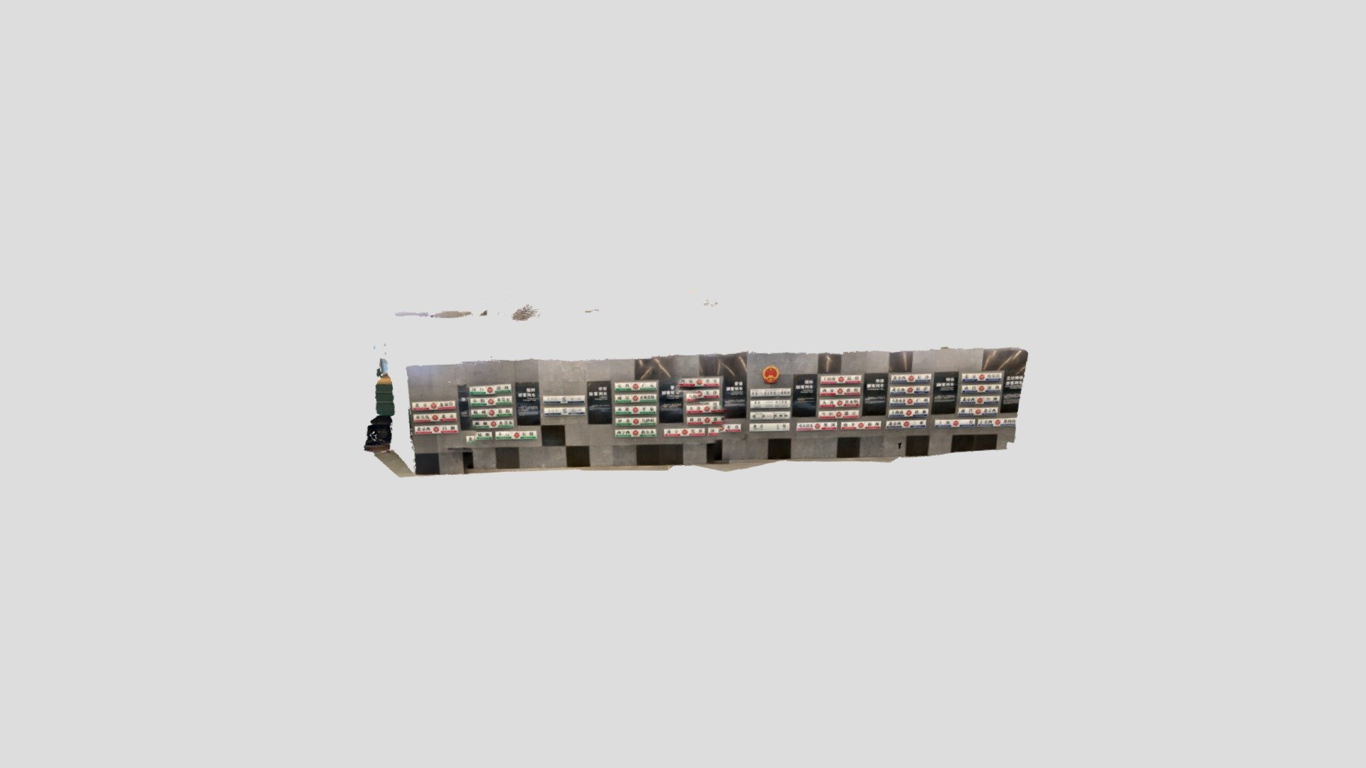 中国铁道博物馆水牌展示墙 Wall of Direction Plates