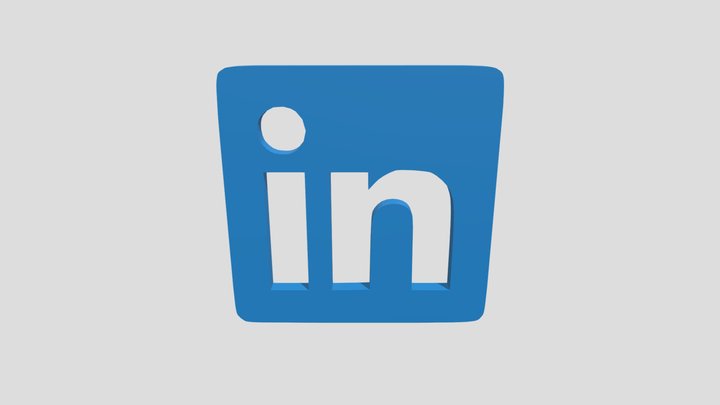 Linkedin Logo 3D Model