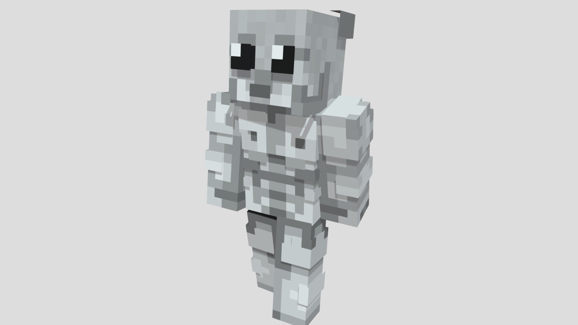 Sad Hammer Gigachad Minecraft Skin Model - Download Free 3D model by ...