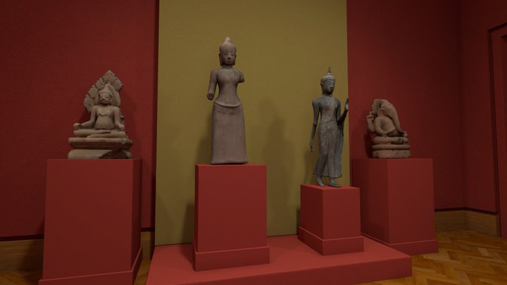Arts of Southeast Asia virtual gallery – Gratis 3D-model STL