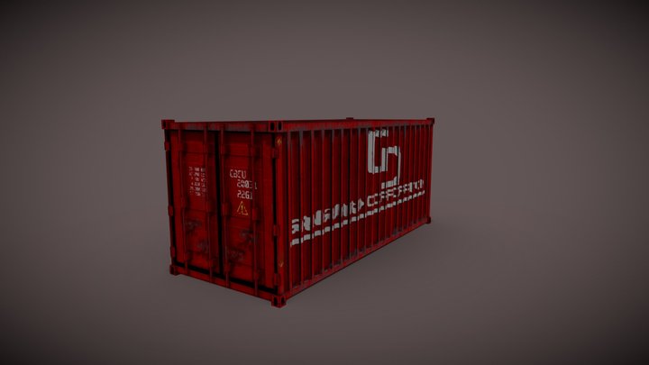 20 Foot Conteiner 3D Model