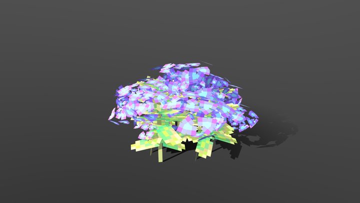 Hydrangea Flower 3D Model