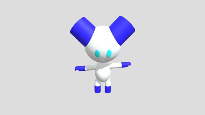 3D model RobotBoy Cartoon Robot Character VR / AR / low-poly rigged