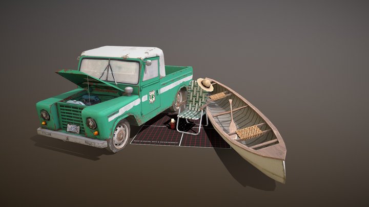 DAE 5 Finished props - Forest Loner 3D Model