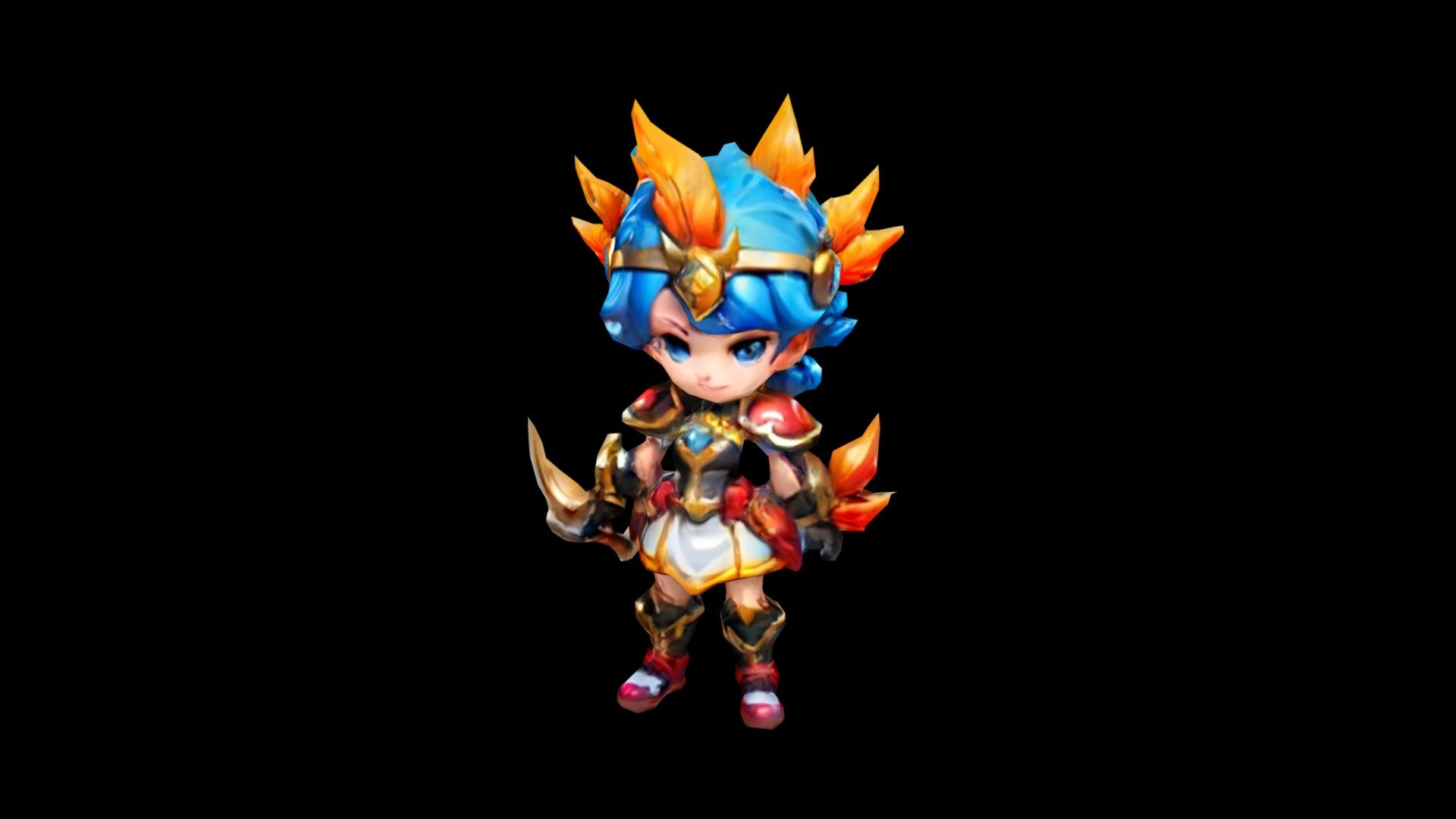 In the image, there is a cute animated character - Download Free 3D ...