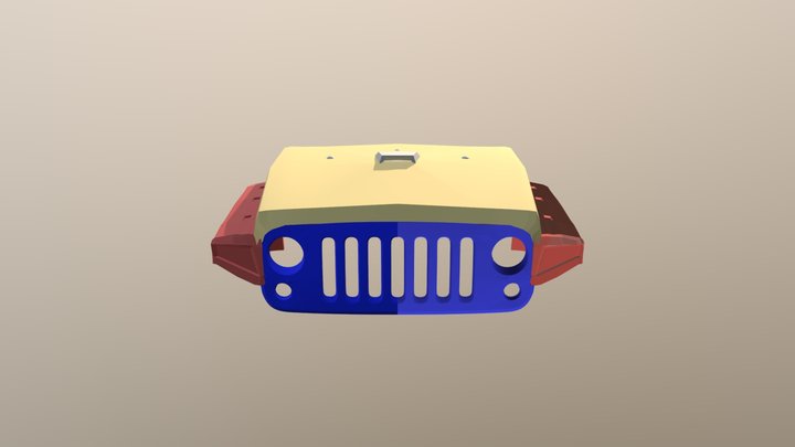 Jeep Skirt Hammer Guard 3D Model