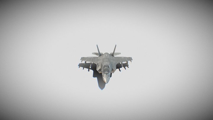 Ghost X Fighter Jet(Highly Detailed Model) 3D Model