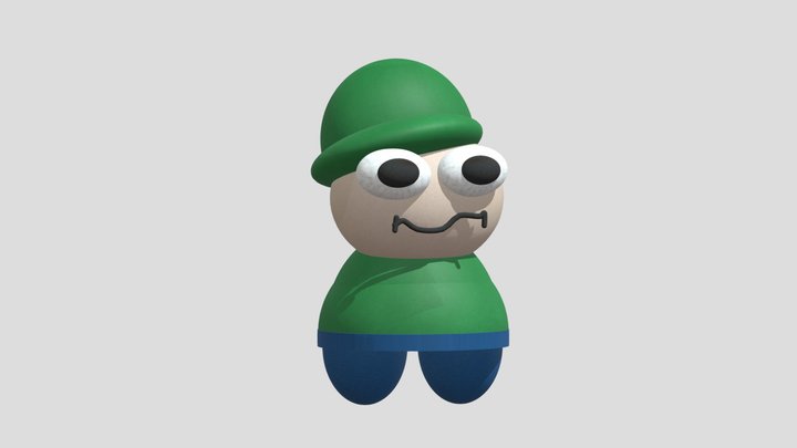 goofy lookin bandu plush 3D Model