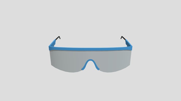 Glasses lowpoly 3D Model