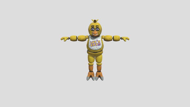 Chica help wanted model 3d 3D Model