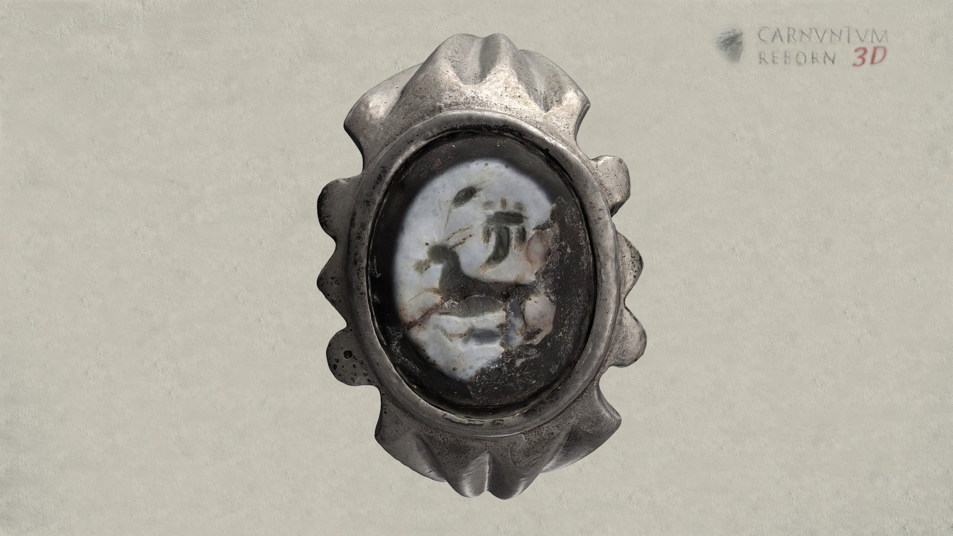 Ring mit Gemme — Sketchfab embed 3D viewer