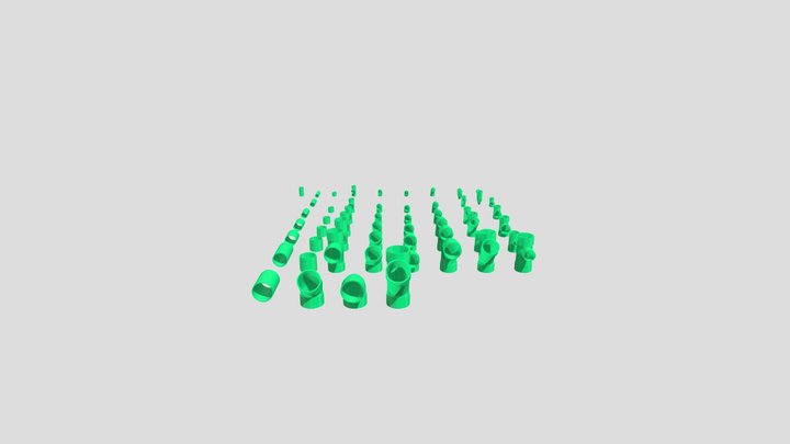PVC PIPE -المعرض الافتراضي لمواد البناء 3D Model