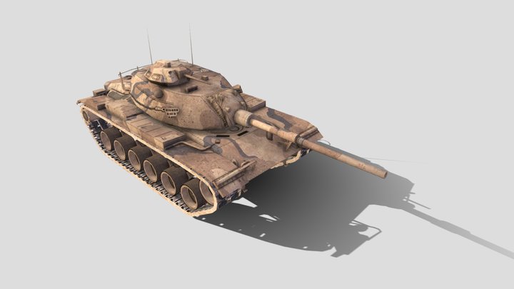 M60A3 tank 3D Model