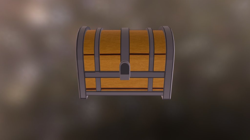 Low Poly Treasure Chest - KNB212
