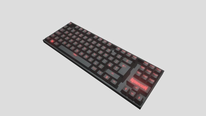 Gaming keyboard -Redragon k552 3D Model