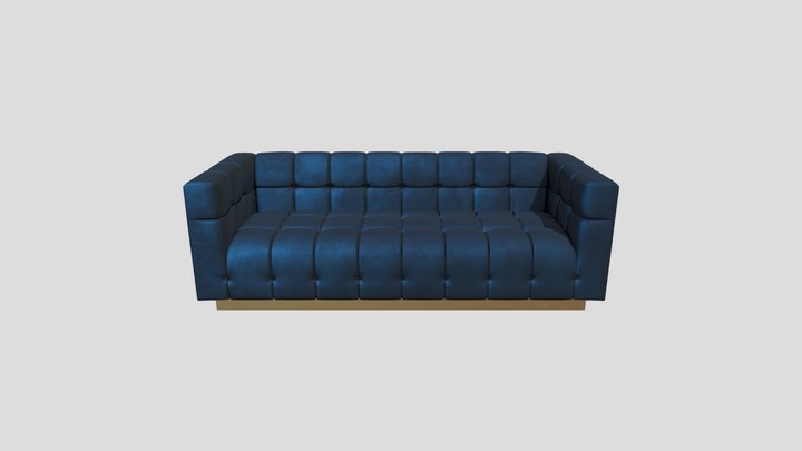 Blue_Sofa 3D Model