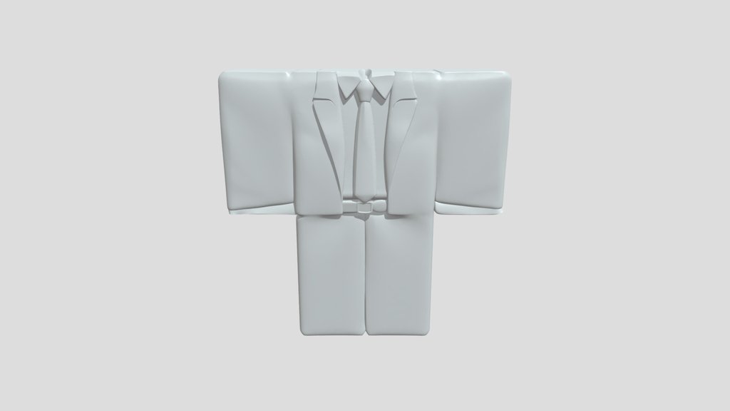 blocky suited humanoid figure