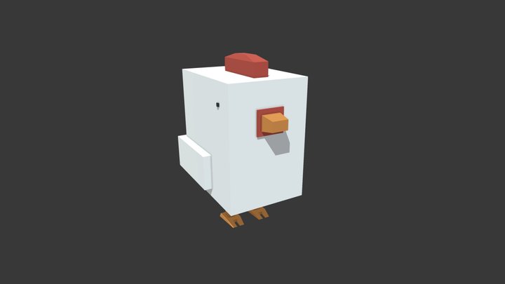 Low Poly Chicken 3D Model