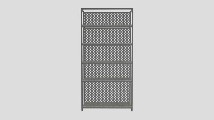 타공판선반장900-250-1800 3D Model