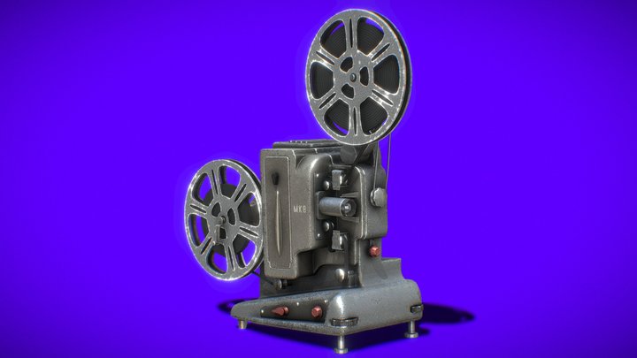 Retro Vintage Movie Projector 3D Model 3D Model