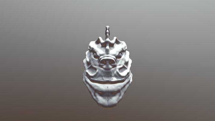 Monster Head From Sculptris 3D Model