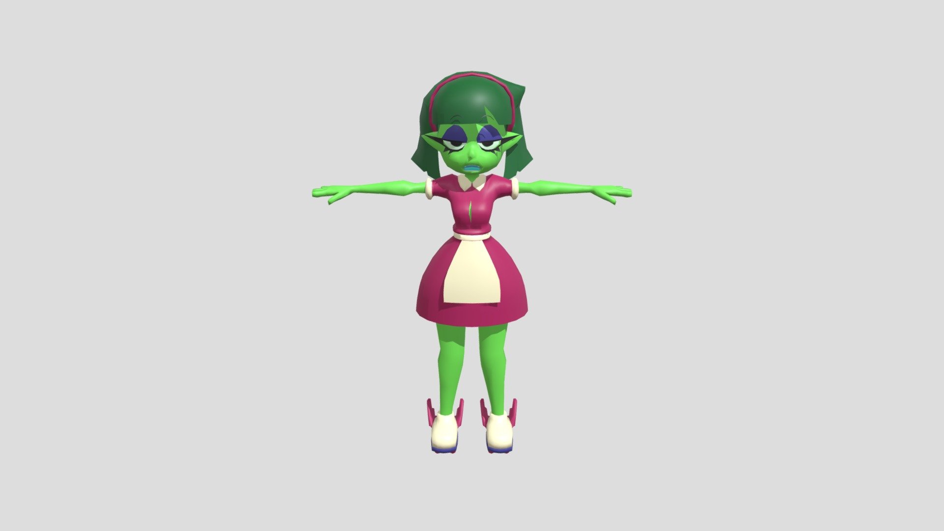 Margo Waitress Costume - 3D model by Utu-Nui (@utu_nui) [96dc448 ...