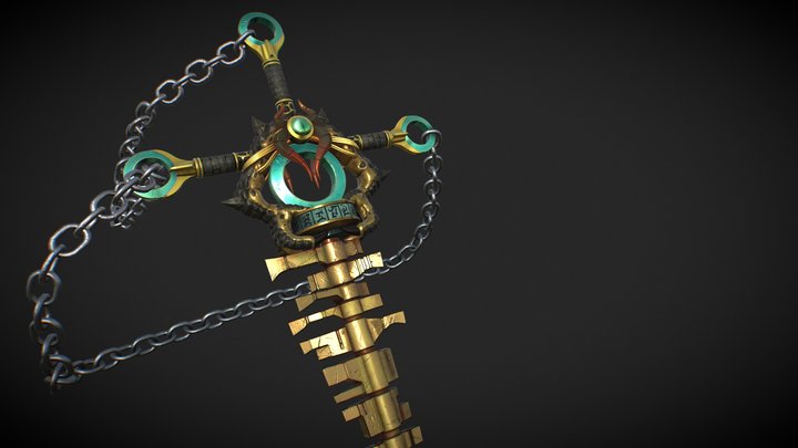 Swordtember - Mythological key 3D Model