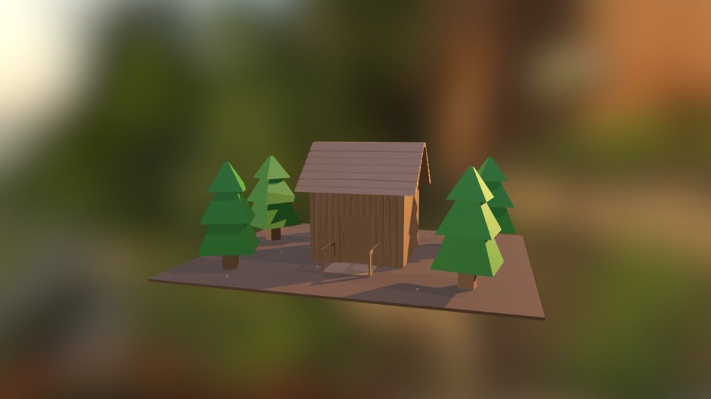 #30Days3D - Day 10 - Forest Cabin