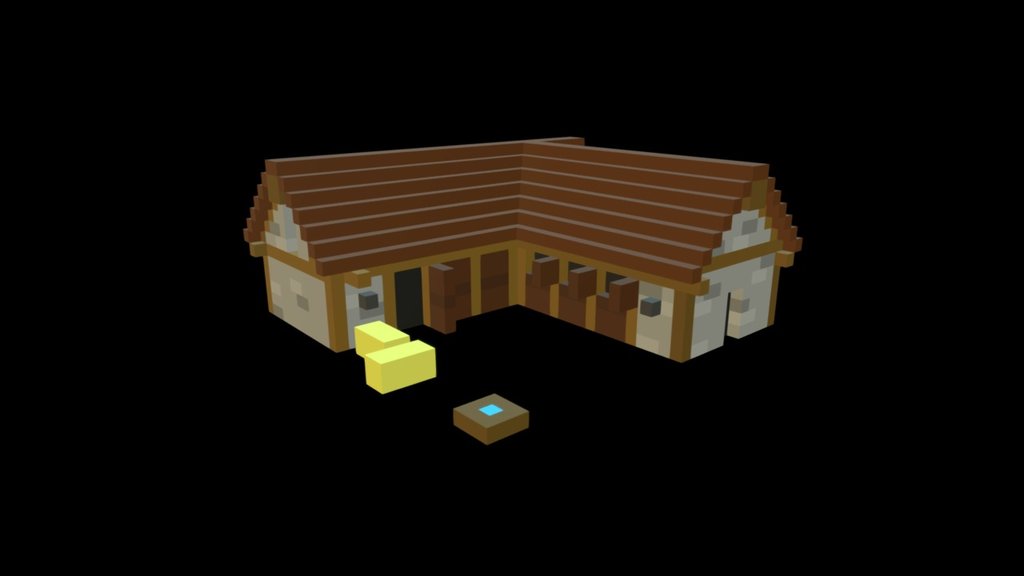 Stables RTS voxel model - 3D model by Rickious Productions (@rickious ...