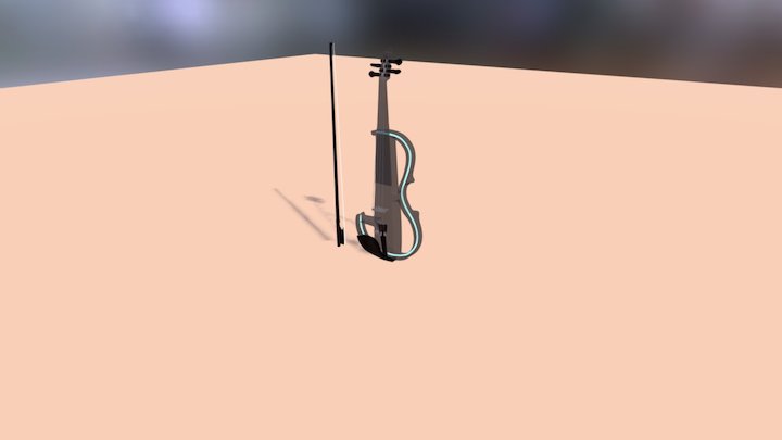 Eletric Violin 3D Model