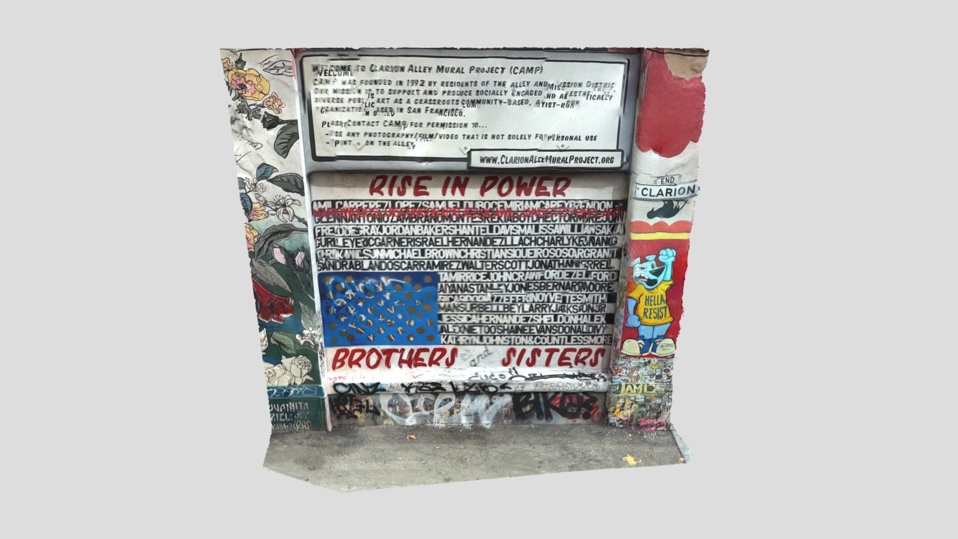 Clarion Alley Mural - Entrance